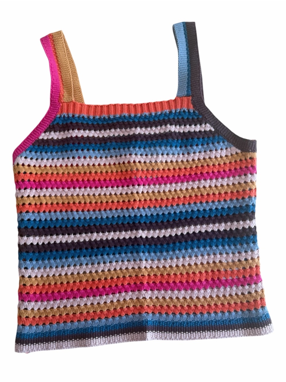 Faherty NWT Byt Rainbow Falls Crochet Tank Top